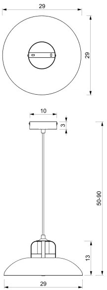 Brilagi - LED Lampadario a sospensione con filo FLAMENGO 1xE27/60W/230V blu