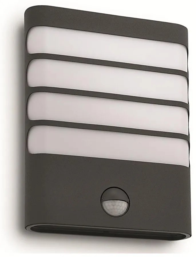 Philips 17274/93/16 - Illuminazione LED da esterno con sensore RACCOON 1xLED/3W IP44