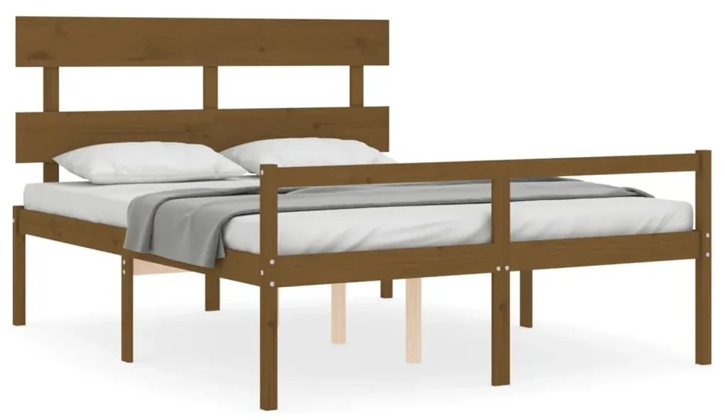 Giroletto con testiera miele 5ft king in legno massello