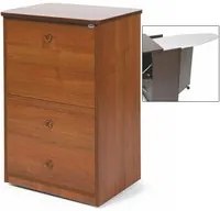 Mobile asse stiro Noce Antico legno nobilitato 3 cassetti cm 44x57xH.89