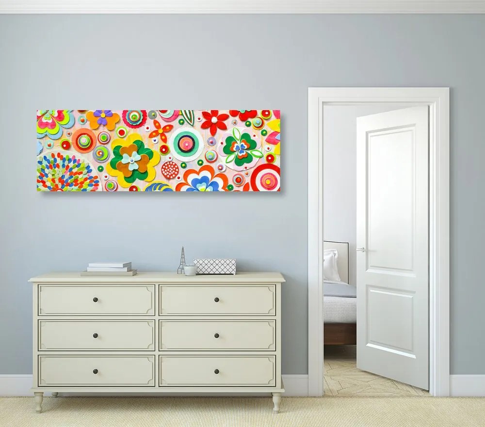 Stampa su tela – Astrazione di fiori
