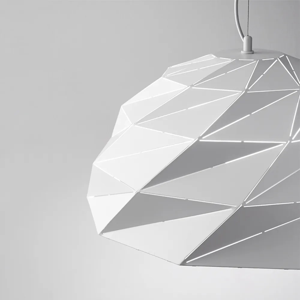 Lampadario In Metallo Contemporaneo Tilt Bianco 3 Luci E27