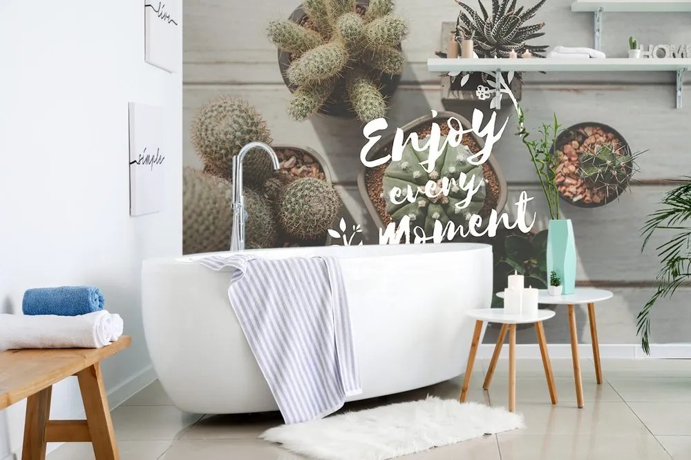 Carta da parati – Citazione - Enjoy every moment