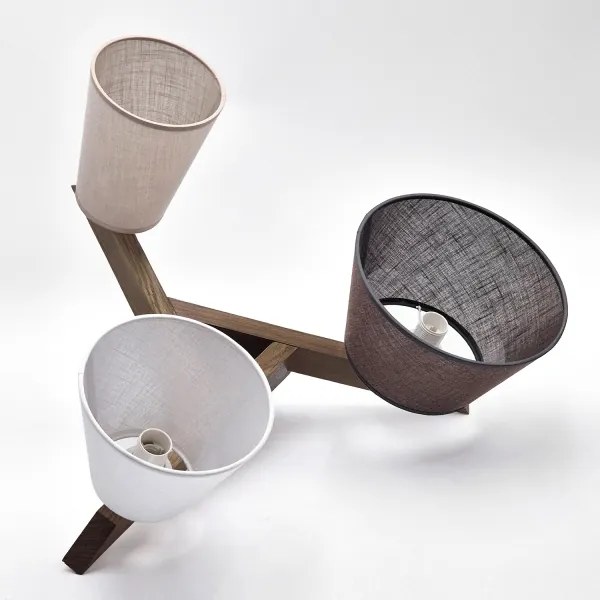 Brilagi - Lampadario LED ANTHONY 3xE14/40W/230V rovere noce