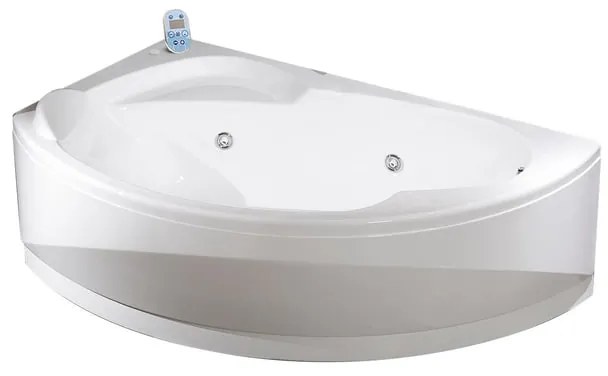 Vasca idromassaggio angolare SAMOA bianco 150 x 85 cm 17 bocchette