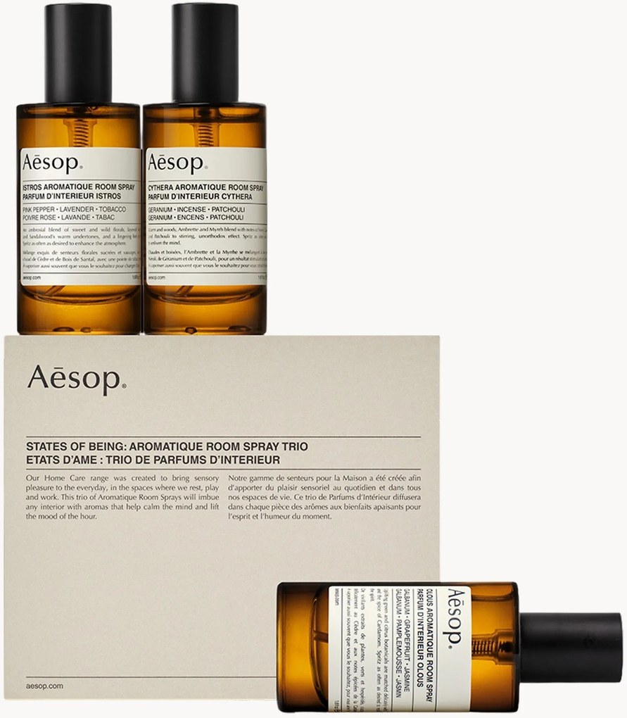 Set di 3 spray per ambienti aromatici States of Being