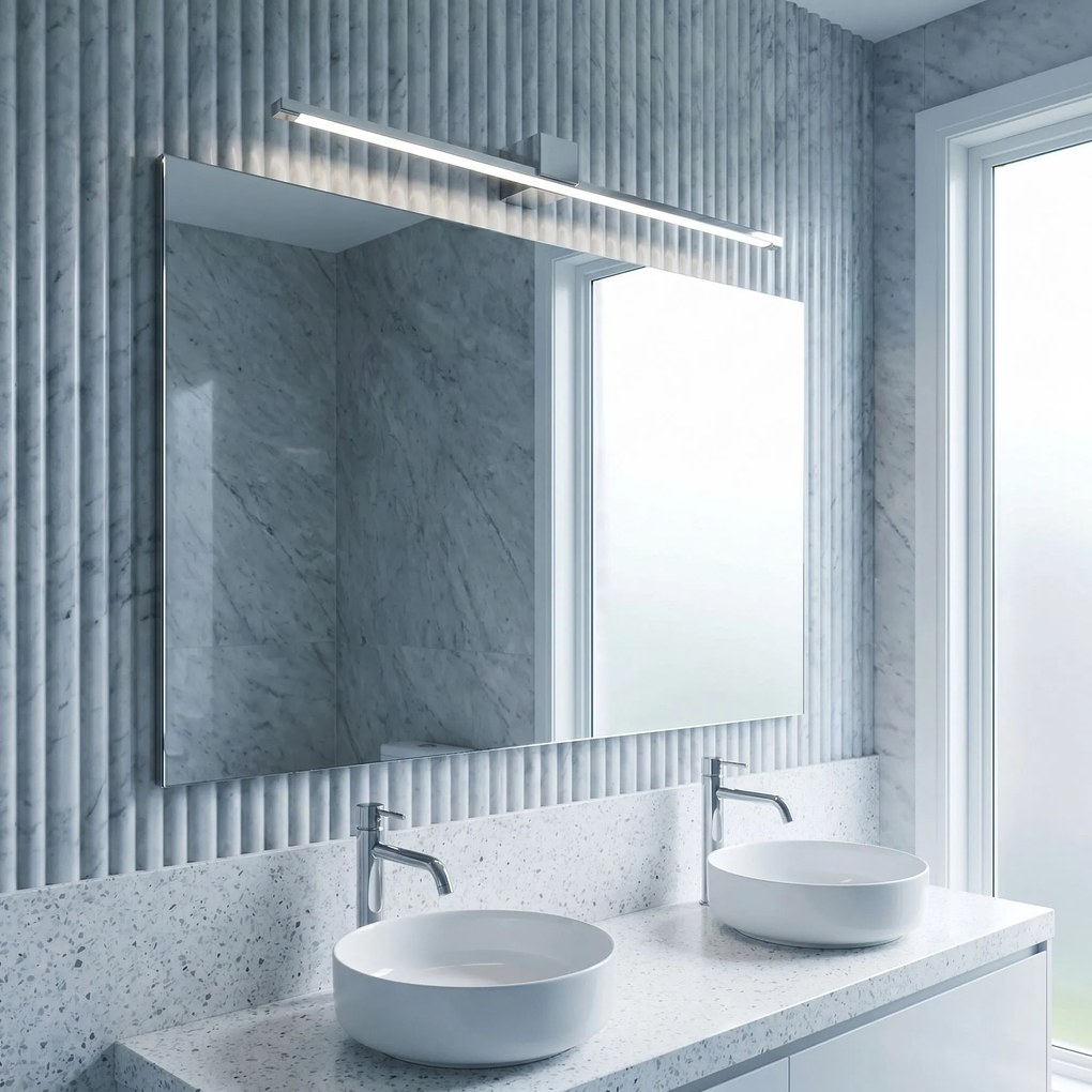 Applique da bagno LED SWE042-1W 80 cm Chrome
