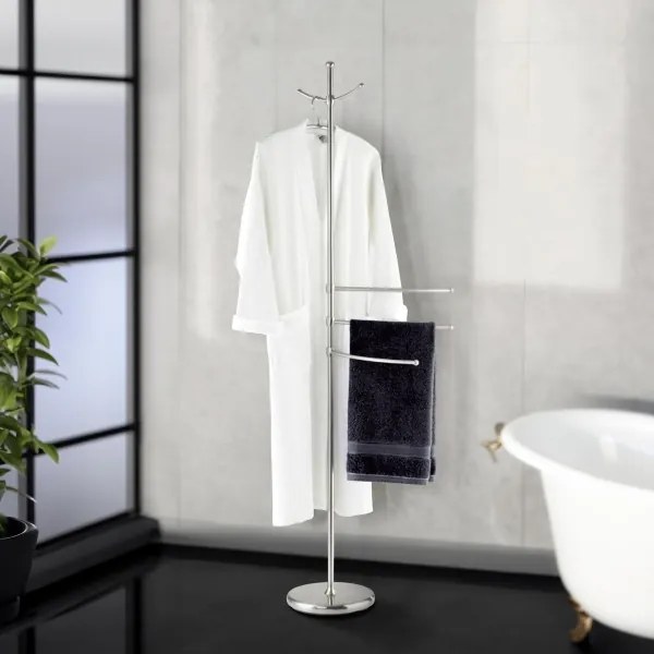 WENKO 16827100 - Appendiabiti ADIAMO 28x170 cm argento