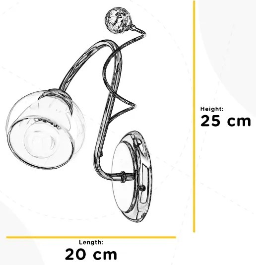 ONLI - Applique WENDY 1xE14/6W/230V cromo lucido