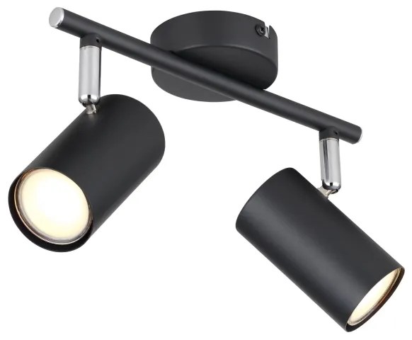 Globo 57914-2 - Faretto ALLVI 2xGU10/25W/230V nero