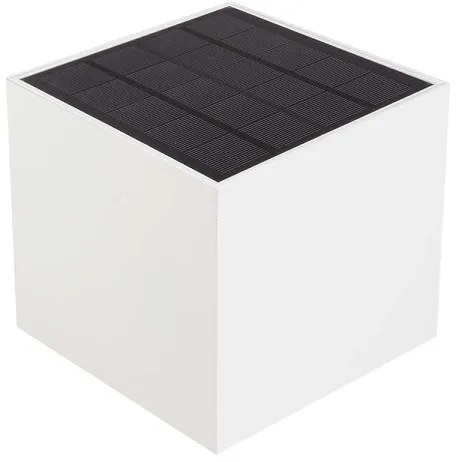 Lampada da parete solare a LED con sensore, 9W/5V, IP65, 2600 mAh, bianca