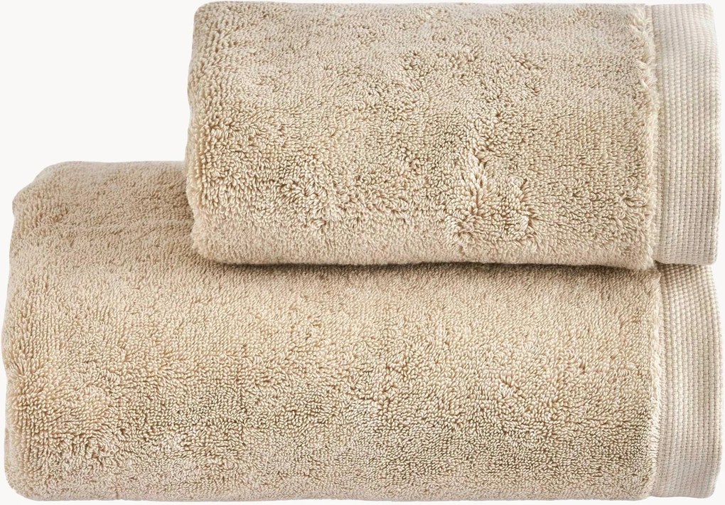 Set di 2 asciugamani in spugna di cotone Luxe