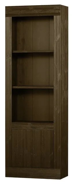 Libreria in legno di pino marrone 78x230 cm Yumi - BePureHome