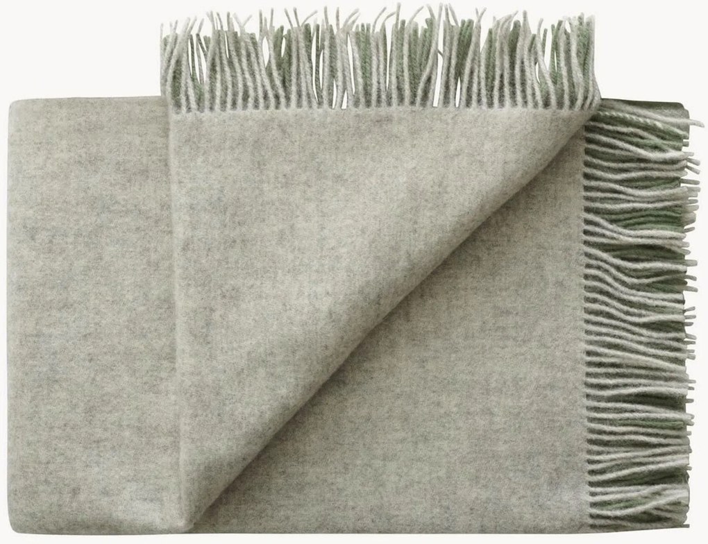 Coperta in lana con frange Drejø