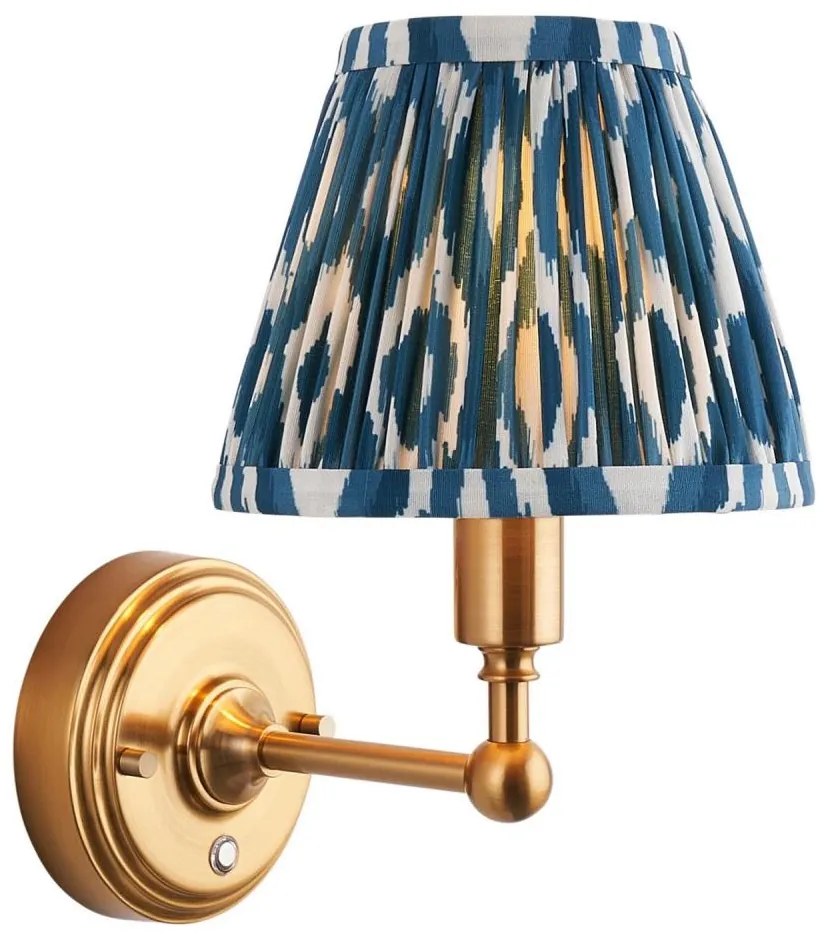 Endon 114827 - LED Dimmerabile ricaricabile muro lampada BURLEY LED/1,5W/5V ottone/blu