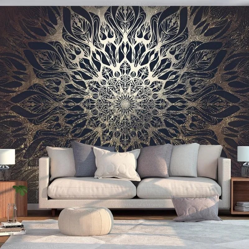 Fotomurale adesivo  Spider Web (Brown)  Larghezza x Altezza Home decor 147x105