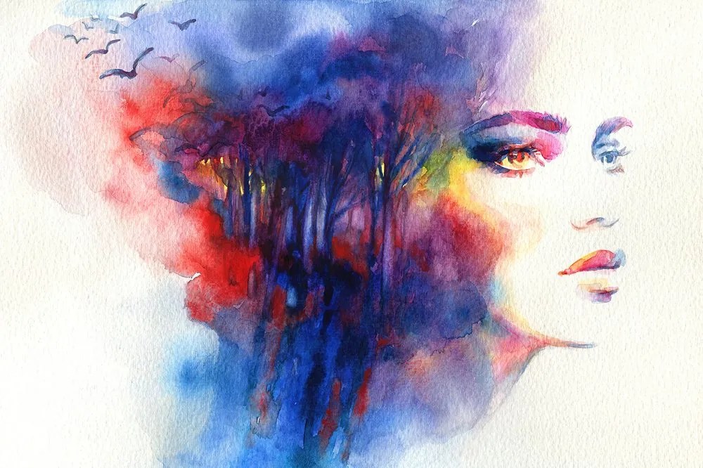 Carta da parati – Bellezza femminile affascinante