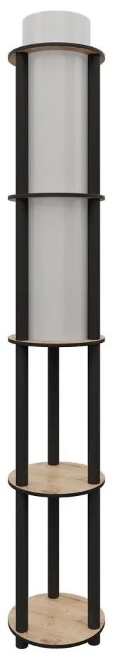 Lampada da terra con ripiani NOTO 1xE27/40W/230V beige/nera