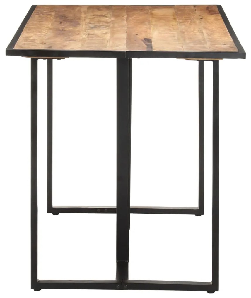 Tavolo da Pranzo 140 cm in Legno di Mango Grezzo