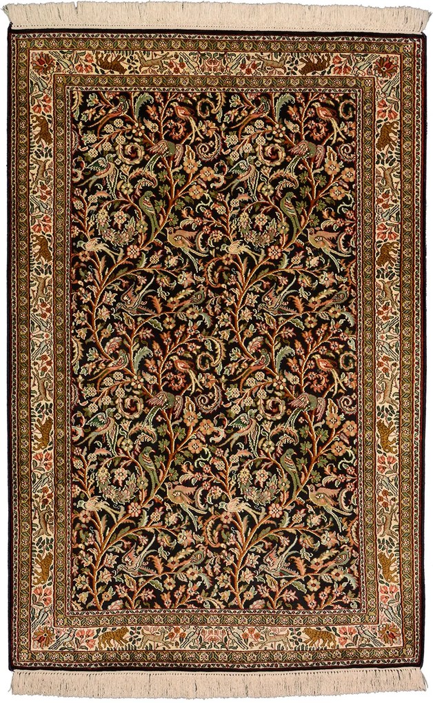 Cashmere Silk Tappeto orientale 80 x 120 Beige (Indian) Annodato A Mano