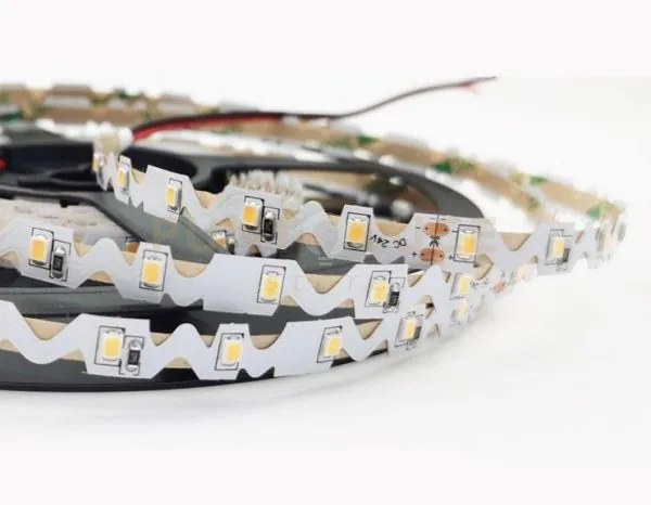 Strip led 2835 dc24v in kapton 60 led per mt 14w per mt 1480lm per ...