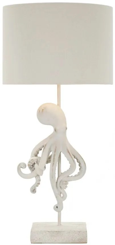 Lampada da Tavolo Octopus Bianca Design Moderno cm ø 30,5x64,5