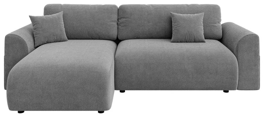 Divano angolare grigio allungabile (con composizione variabile) Lorine – Ropez