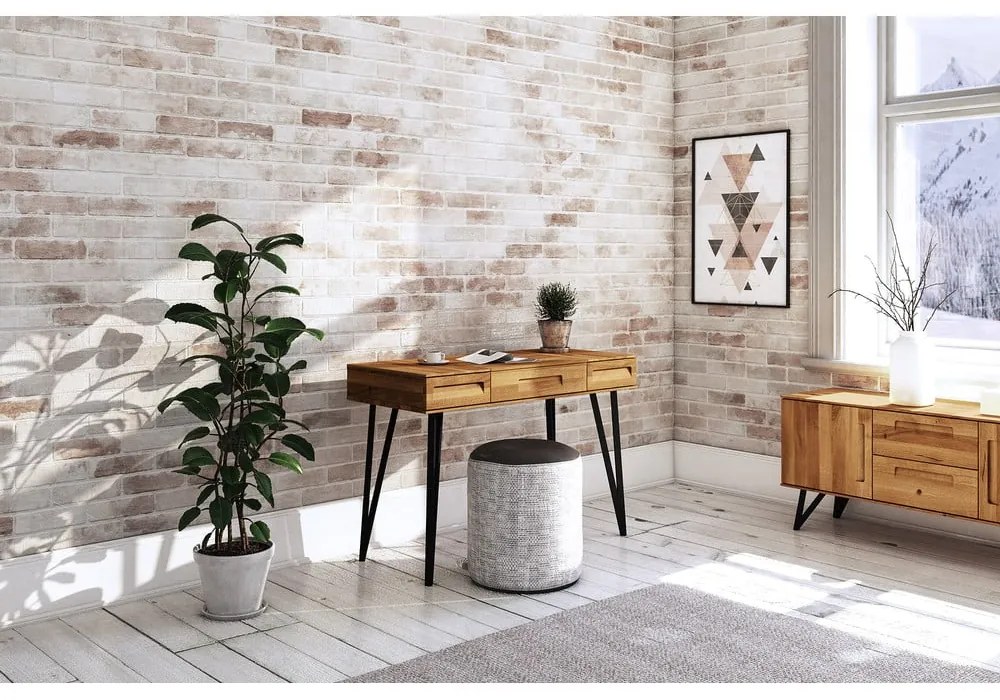 Tavolo da toeletta in rovere 120x53 cm Golo - The Beds