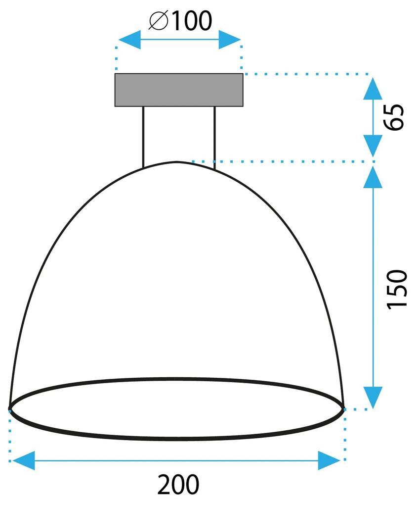 Lampada da soffitto APP1303-1C Black