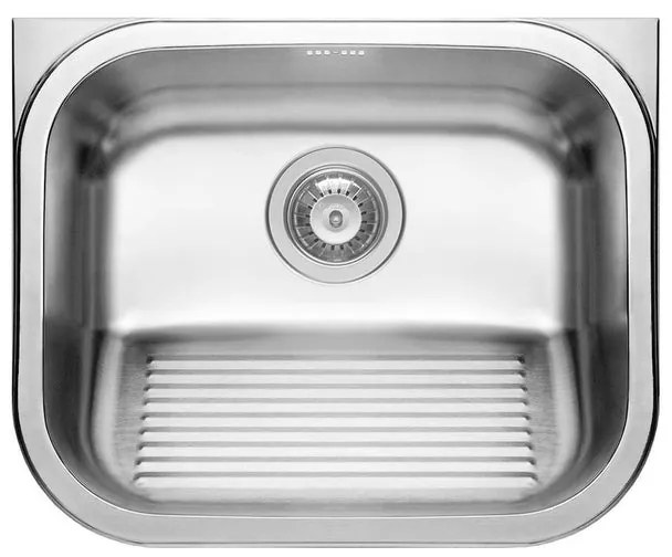 Lavello 1 vasca PYRAMIS Laundry inox L 45 x L 55 cm argento