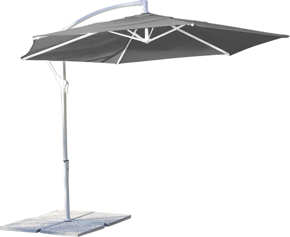 DELPHINUS - ombrellone da giardino decentrato