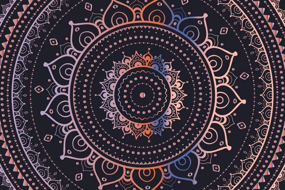 Carta da parati – Mandala colorata