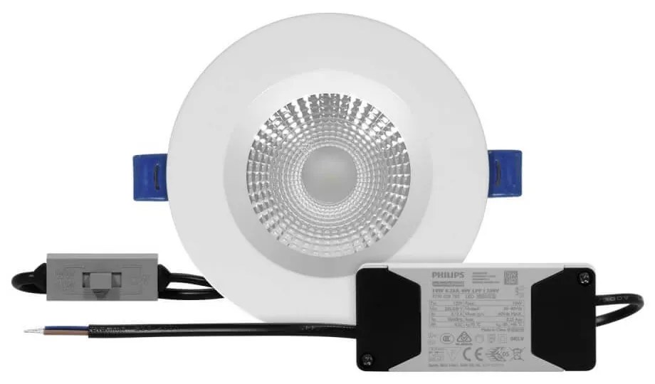 Faro da incasso 10W, Foro Ø100mm, Bianco Variabile con driver Philips Colore Bianco Variabile CCT