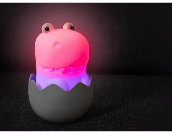 MegaLight - Lampada touch per bambini a LED RGB dimmerabile e ricaricabile DIGGY DINO LED/5V