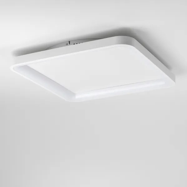 Brilagi - Plafoniera LED dimmerabile FALCON SLIM LED/50W/230V 50x50 cm bianca + telecomando