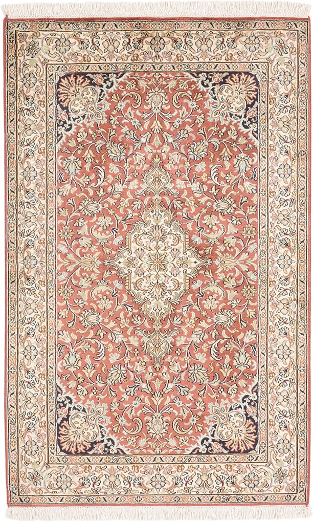 Cashmere Silk Tappeto orientale 130 x 80 (Indian) Annodato A Mano