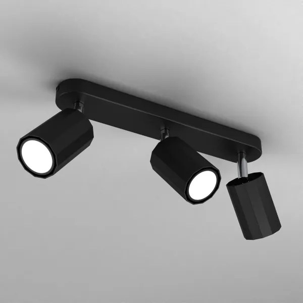 Faretto BELLO 3xGU10/8W/230V nero