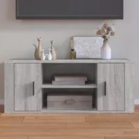 Mobile TV Grigio Sonoma 100x35x40 cm in Legno Multistrato cod mxl 26168