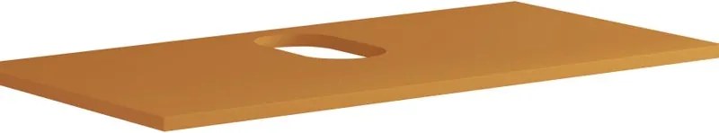 Top per lavabo appoggio Niwa1 L 90 x H 1.8 x P 46 cm laccato opaco senape truciolare