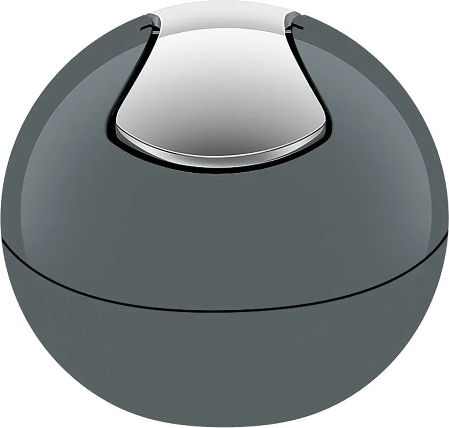 Cestino per la spazzatura grigio scuro in plastica 1 l Bowl – Spirella