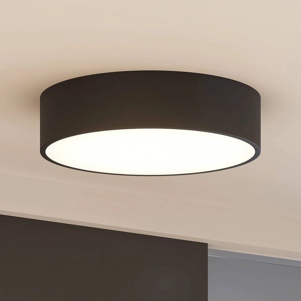 Arcchio Plafoniera LED Noabelle, Ø 40 cm, nero, metallo