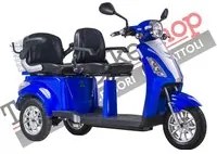 Scooter Z-TECH ZT-18 polliciTRILUX PLUS pollici 3 RUOTE 2 Posti Diffperenziale per Disabili e Anziani colore Blu