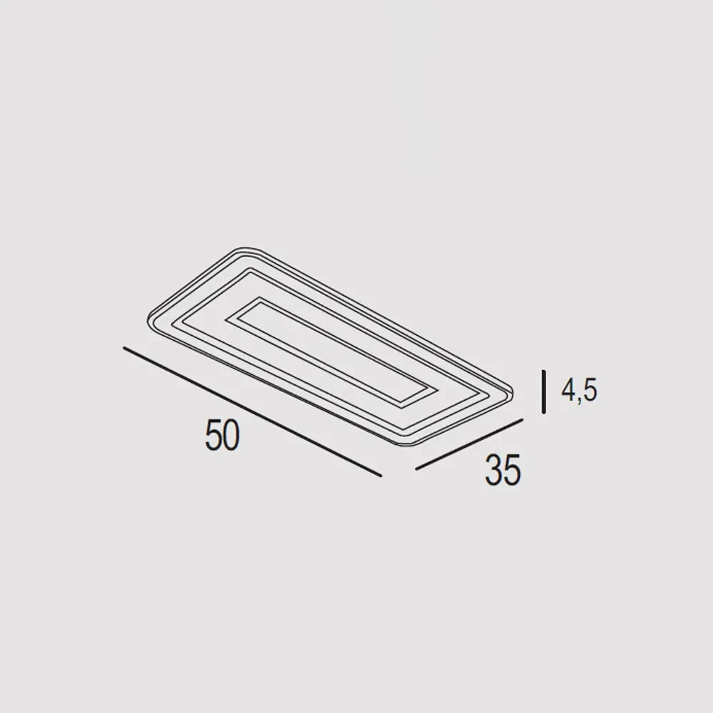 Plafoniera Contemporanea Halò Metallo Nero Led 36W