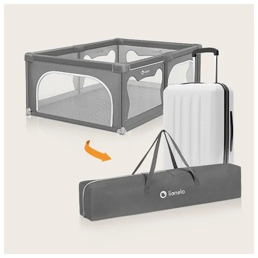 Lionelo - Box gioco WILLOW grigio