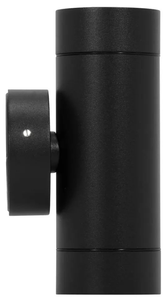 Applique Cilindrica Bidirezionale IP65 GU10 Nero Colore Nero