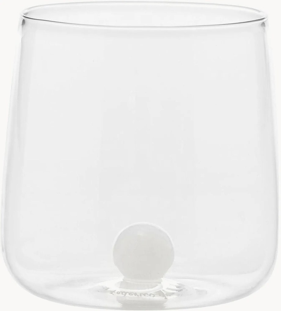 Set di 6 bicchieri in vetro borosilicato fatti a mano Bilia