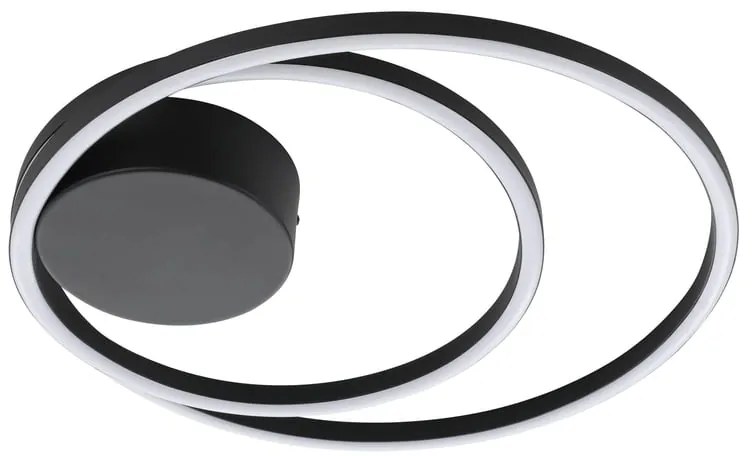 Plafoniera LED Ruotale Ø 45 cm nero IP20 bianco caldo, 4400 lumen EGLO