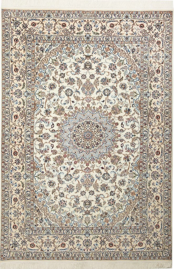 Nain Tappeto persiano 130x180 Beige (Iran) Annodato A Mano