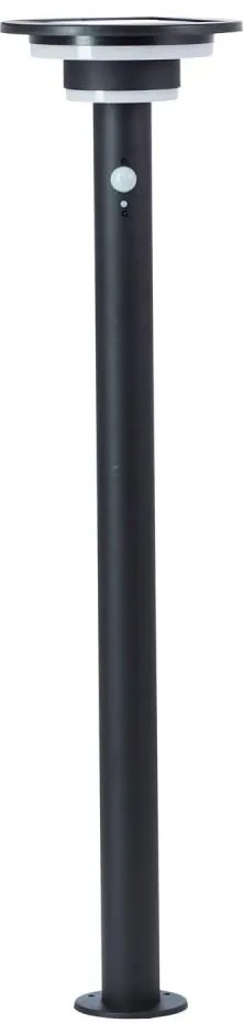 Brilliant - Lampada solare LED con sensore GARVINA LED/3W/3,7V 85 cm IP44 nero