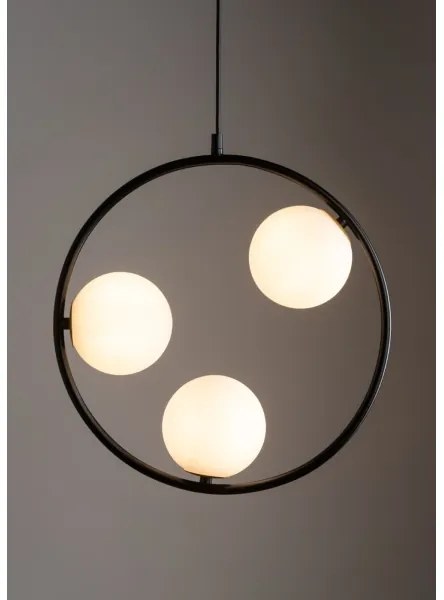 Lampadario a sospensione con filo AQUA 3xG9/12W/230V nero